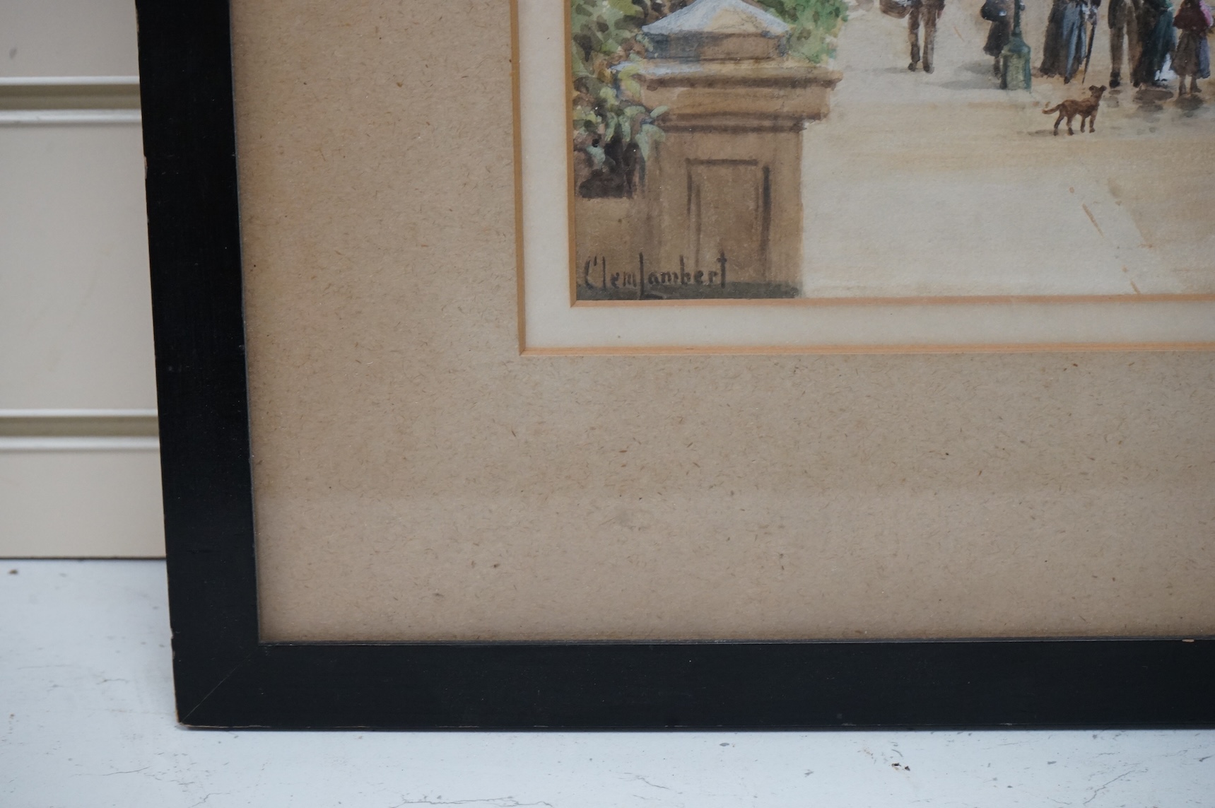 Clement Lambert (1855-1925), watercolour, ‘St. John's, Hove’, signed, 35 x 52cm